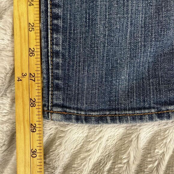 Old Navy The Diva Jeans Womens 2 Regular Blue Denim Straight Low Rise Distressed - Picture 9 of 10